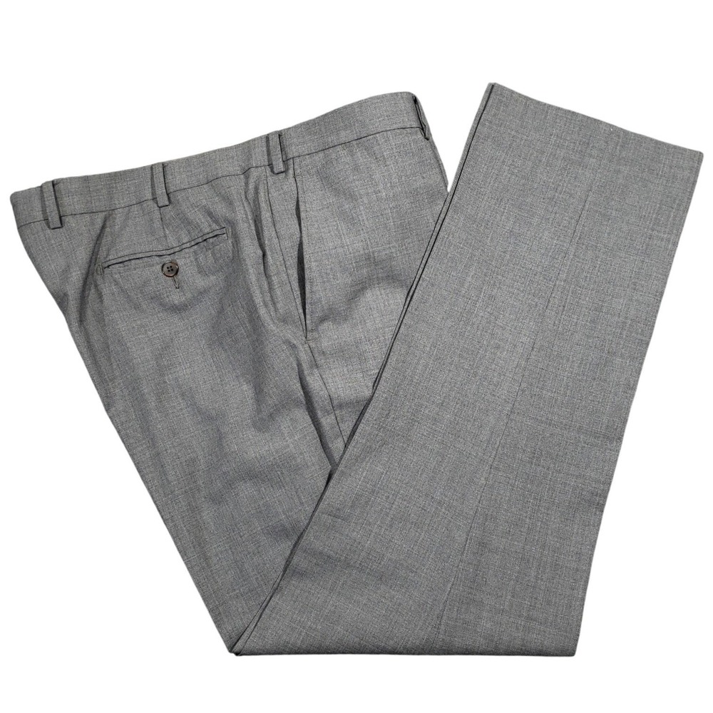 Suitsupply Trousers Men 42 Gray Wool‎ Vitale Barberis Canonico Pants YY9NT-069